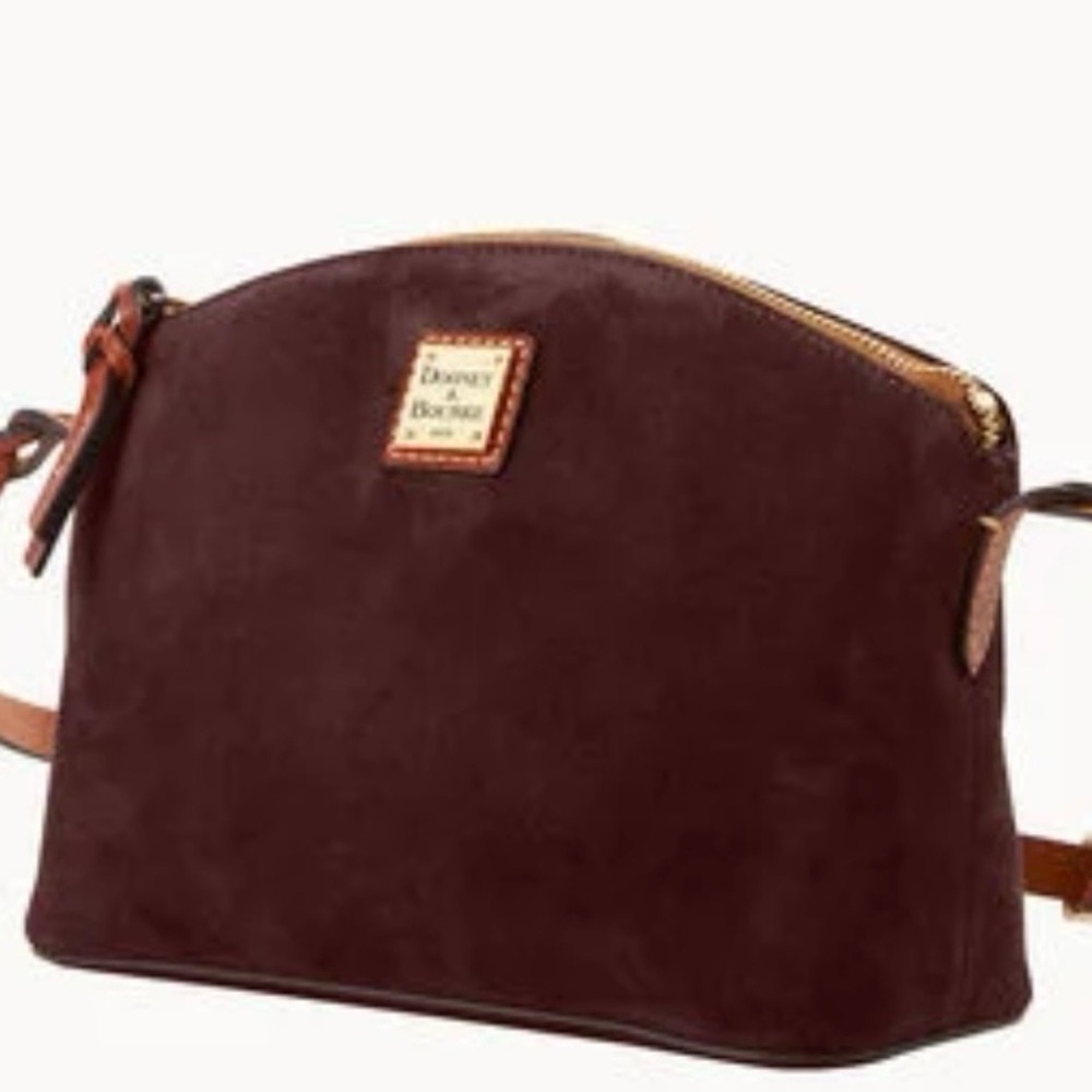 Suede crossbody bag